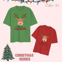 เสื้อยืด พิมพ์ลายซานตาคลอส Merry Christmas แฟชั่นคู่รัก สําหรับผู้ชาย และผู้หญิง