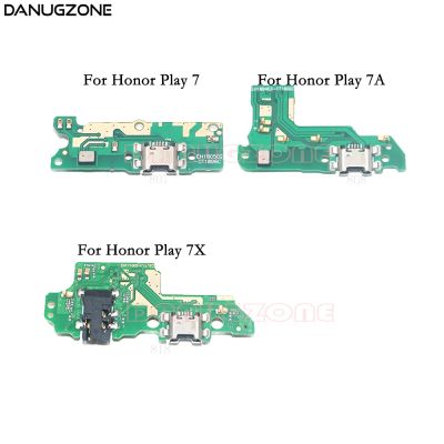 แท่นชาร์จ USB ซ็อกเก็ตแจ็คปลั๊กเชื่อมต่อชาร์จบอร์ดสายยืดหยุ่นสําหรับ Huawei Honor Play 7 7A 7X