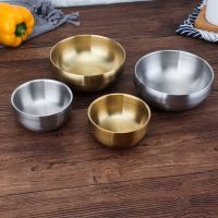 6 304 stainless steel dinner bowls home cooking soup bowls dessert bowls golden pumpkin bowls and childrens bowls