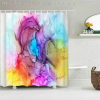 【CW】◄  Colorful Abstract 3d Printed Curtains Polyester Fabric Washable Bathtub Personality Shower Curtain Baño