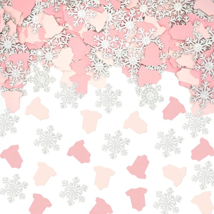 Snowflake Confetti Set of 80 Winter Confetti Winter Party