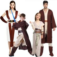 Halloween COS children adult Jedi Knight Star Wars Rey costume princess cosplay