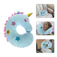 Neck Support Cushion Headrest Airplane Shaped U Unicorn Sleeping  Flight Rest Pillows