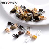 200 PCS 2.5 3.5 4mm Cove Clasps ปลายสายไฟบีบหนังคลิปเคล็ดลับพับ CRIMP ลูกปัดตัวเชื่อมต่อสำหรับเครื่องประดับทำอุปกรณ์ DIY-GEIWH MALL