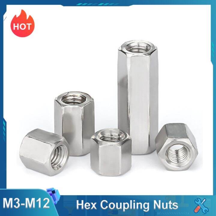 M M M M M M M Hex Coupling Nuts Stainless Steel Rod