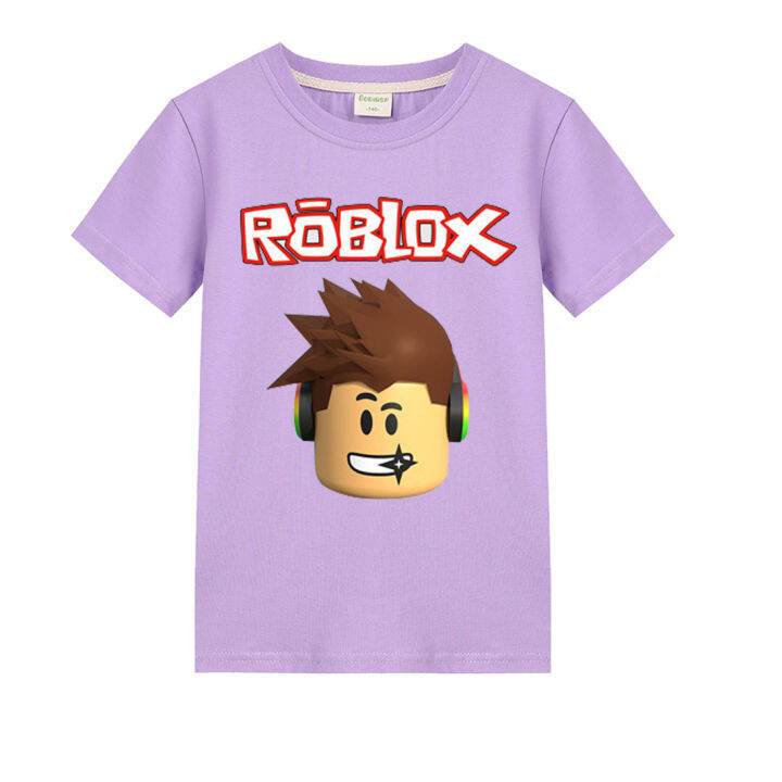 ro-bloxs-เสื้อยืดสำหรับเด็ก-เสื้อยืดเด็กเด็กผู้ชายเด็กผู้หญิงบางสำหรับเด็กผู้หญิงแขนสั้นฤดูร้อนคอกลม100-คอตตอน0000