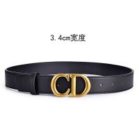 Belt womens CD belt simple and versatile fashion Korean black belt decorative jeans