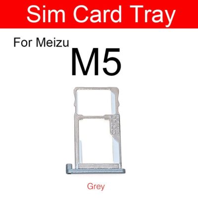ที่ใส่ถาดซิมการ์ดสำหรับ Meizu Meilan สีฟ้าเสน่ห์ M5 M5c M5s M611a M611h ไมโครซิมช่องเสียบบัตรอะไหล่อะแดปเตอร์ซ่อมแซมชิ้นส่วน