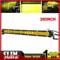 yidibai สีเหลือง Ultra Slim 20 200W SINGLE ROW LED Work Light Bar Offroad รถบรรทุก Amber