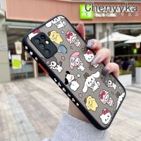 เคส Chenyyyka สำหรับ Infinix เคส X682C 10 X682B Little Sanrio Family บางมีน้ำค้างแข็งโปร่งใสแข็งขอบสี่เหลี่ยมกันกระแทกปลอกซิลิโคนคลุมทั้งหมดเคสนิ่มสำหรับป้องกัน