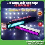 Thanh led nháy theo nhạc RGB 32 đèn, điều khiển APP, có pin sạc tiện lợi