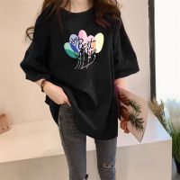 [AMYGO] 2023 Plus Size T Shirt Loose Tshirt Women Wanita Baju Perempuan Murah Blouse Tops Tshirt Woman Tops Girls Student Korean Style Ladies Kurung Moden 宽松T恤女裝上衣女生短袖衣服