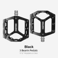 MZYRH 3 Bearings Bike Pedals Non-Slip MTB Pedals Aluminum Alloy Flat Applicable Waterproof Cycling Accessories