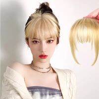 สุภาพสตรี Wigs Bangs Wigs Golden Bangs ย้อม Invisible Air Bangs Hairline Replacement Patch