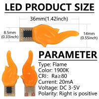 10ชิ้น20mA ซังเอดิสันชิ้นส่วนหลอดไฟ Led เส้นใย1900พันไดโอดแสงตกแต่งอุปกรณ์หลอดไฟ Ra80แฟลชเทียนโคมไฟ