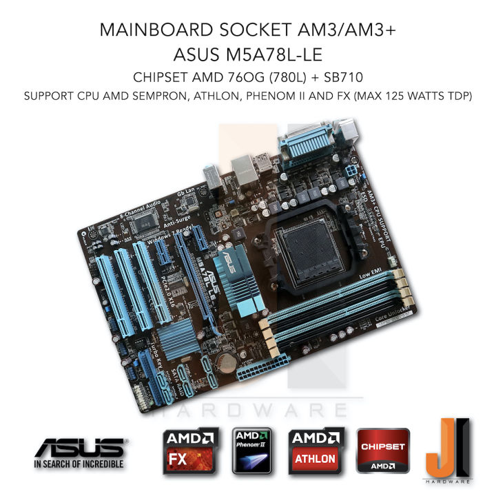 mainboard-asus-m5a78l-le-socket-am3-am3-125-watts-tdp-มือสอง