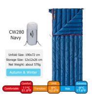 ถุงนอน Naturehike  ถุงนอนขนห่าน CW280 Ultralight Goose Down Sleeping Bag