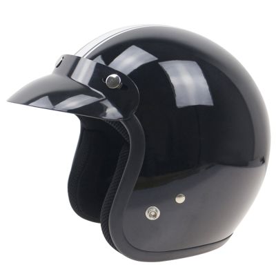 【LZ】¤  Universal preto 3-snap capacete da motocicleta pico lente rosto aberto sombra de sol viseira escudo