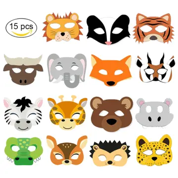 Animal Masks For Children Party Favor Zoo Safari Party Dress Up