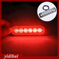 yidibai 6LED Car Strobe Warning Light Grill ไฟกระพริบไฟฉุกเฉิน