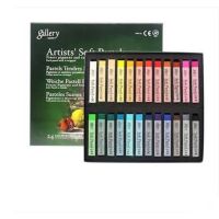 MPV-24 Mungyo gallery soft pastel assorted colours chalk 24 I สีชอล์ค 24 สีพื้นฐาน