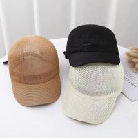 New Mens and Womens Outdoor Casual Breathable Baseball Caps Sunscreen Summer Adjustable Solid Color Sun Hat UV Protection Cap