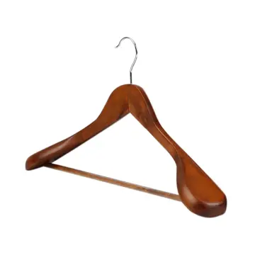 Quality Luxury Wooden Coat Hangers Thick Wood Clothes Hangers for Hotel -  China Hanger and Hangers price