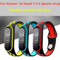 〖Bar watchband〗สร้อยข้อมือ ForMi วง6 5 3 4สายนาฬิกาซิลิโคนสายรัดข้อมือสำหรับ Xiaomi Mi วง6 3 4 5สร้อยข้อมือ Miband 4 3สาย