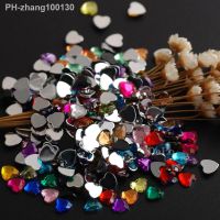 17 Color 100Pcs Heart Crystal Diamond Shiny Nail Accessories Distinctive Beauty Nail art rhinestone DIY Decorative crystal