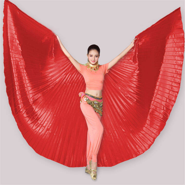 11color-butterfly-wings-for-women-belly-dance-gypsy-skirt-practice-stage-wear-india-clothing-gold-costume-not-split-wings