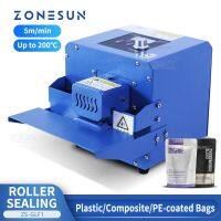 ZONESUN เครื่องซีลถุงเครื่องปิดผนึกพกพาฟิล์มพลาสติกคอมโพสิตอลูมิเนียมฟอยล์กระดาษพีอีถุงอาหาร J12 ZS-GLF1