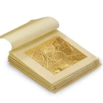 24k Gold Foil Edible Gold Leaf Sheets For Cake Decoration Steak Real Gold  Paper Flake Cooking Drink Food Dessert