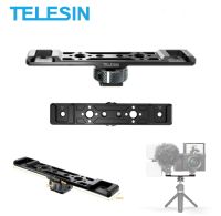 TELESIN Dual Cold Shoe Expansion Bracket for Cameras Phone Mount Tripods ¼" and ⅜"