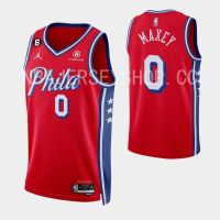 2022-23 Philadelphia 76ers 0 Tyrese Maxey Statement Edition Red Jersey