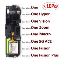 10Pcs / Lot ลําโพงดัง Buzzer Ringer Flex Cable สําหรับ Motorola Moto One Vision Hyper Fusion Plus Zoom Macro / One 5G ACE