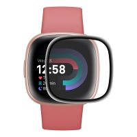 1ชิ้นสำหรับ Fitbit Versa 4 /Sense 2 ENKAY 3D แบบเต็มตัวขอบ PC นุ่ม + ฟิล์มกันรอยหน้าจอ HD PMMA (ลดเอง)