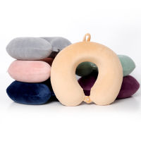 Cervical health bedding U-shaped memory foam neck pillow Soft travel Massage Sleep airplane