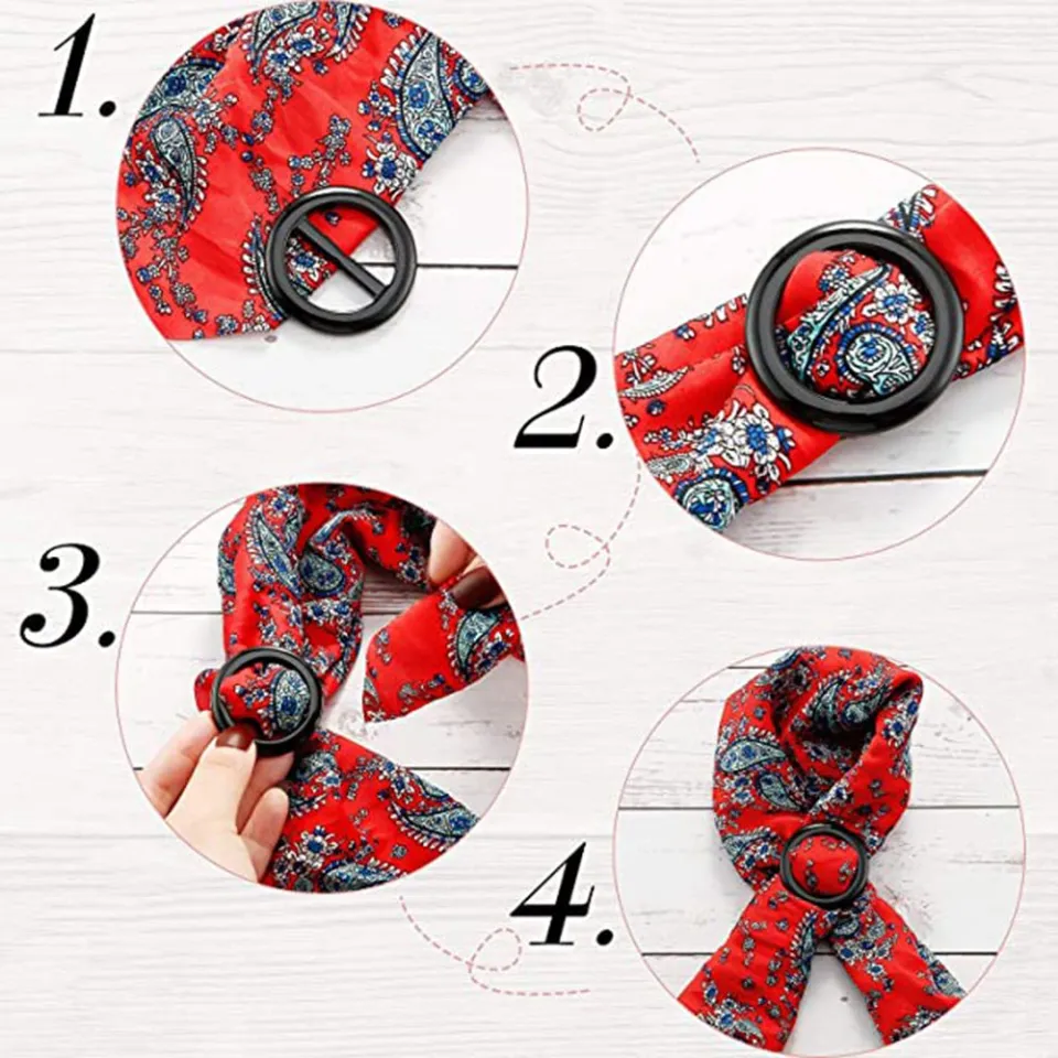 BUCKLE Scarf Ring, Small, Red – The official Claude online store