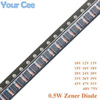 卐 20pcs 1/2W 0.5W SMD Zener Diode 10V 12V 13V 15V 16V 18V 20V 24V 30V 33V 36V 39V 43V 47V 51V 68V 75V