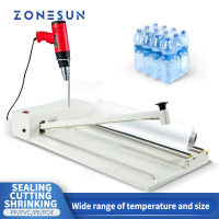 ZONESUN เครื่องปิดผนึกด้วยมือเพื่อลดความร้อน,เครื่องบรรจุภัณฑ์แบบพกพาบนโต๊ะผลิตขนาดเล็ก