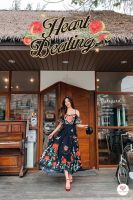 Heart Beating Dress  เดรสดำที่มาพร้อมลายกุหลาบแดง สวยโดดเด่น เรียบหรูดูแพง ปรับลุคให้ดูดีสุดๆ ใส่ได้ทุกโอกาสห้ามพลาด