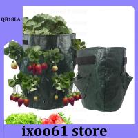 ixoo61 store 5 7 10 Gallon PE Strawberry Planter Grow Bags Potato Pot Gardening Pots Flower Veg Tomato Planting Tools Container