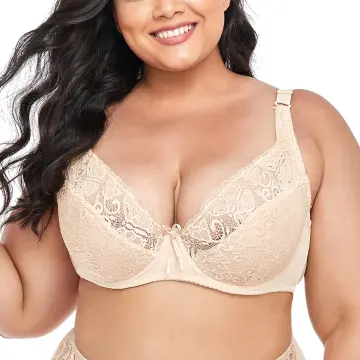 Women Large Big bust Bra 75-105 C D DD E F Full Cup Sexy Lace Push Up