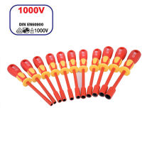 【▼Hot Sales▼】 MISISI ไขควงฉนวนกันความร้อนเครื่องมือฉนวนเต้ารับไฟฟ้า1000V Vde M4-m13ประแจขันน็อตเครื่องมือฉนวนได้รับการรับรอง Iec60900