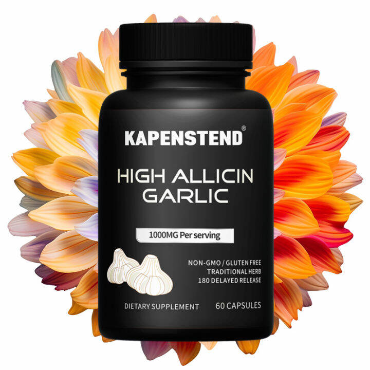 Allicin Capsules Supplement To Support Antioxidant Defenses Immune Health And The