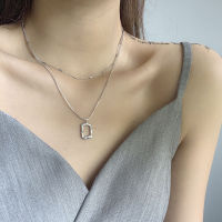 Double Cascade Wear Short Necklace Feminine Contracted Neck Chain Clavicle