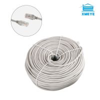 CAT5 Xmeye สายเคเบิ้ลเครือข่าย LAN สายเคเบิลอีเทอร์เน็ต RJ45 20ม. 30ม. 50ม. สำหรับระบบ POE กล้อง IP