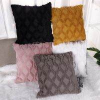 พลัสขนาด 50 ซม. Diamond Velvet กอดปลอกหมอนสีทึบปลอกหมอนตกแต่งโซฟาบ้านปาร์ตี้หมอนสแควร์นุ่ม