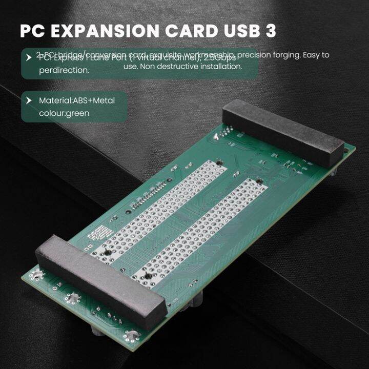 pci-express-to-dual-pci-adapter-card-pcie-x1-to-router-tow-2-pci-slot-riser-card-2-5gbps-support-window-linux