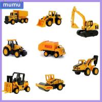 MUMU งานอดิเรก คริสต์มาส คลาสสิค ของเล่นก่อสร้าง วิศวกรรม โมเดลรถบรรทุก Diecast ล้อแม็ก Dump-car